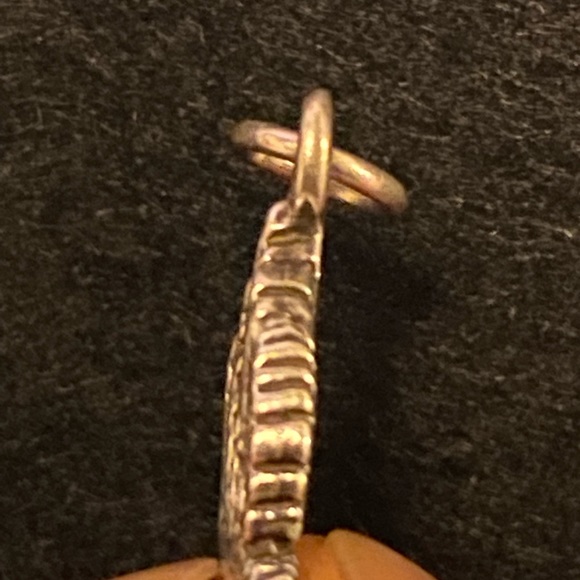 Vintage Sterling Silver Leaf Pendant - Picture 4 of 4